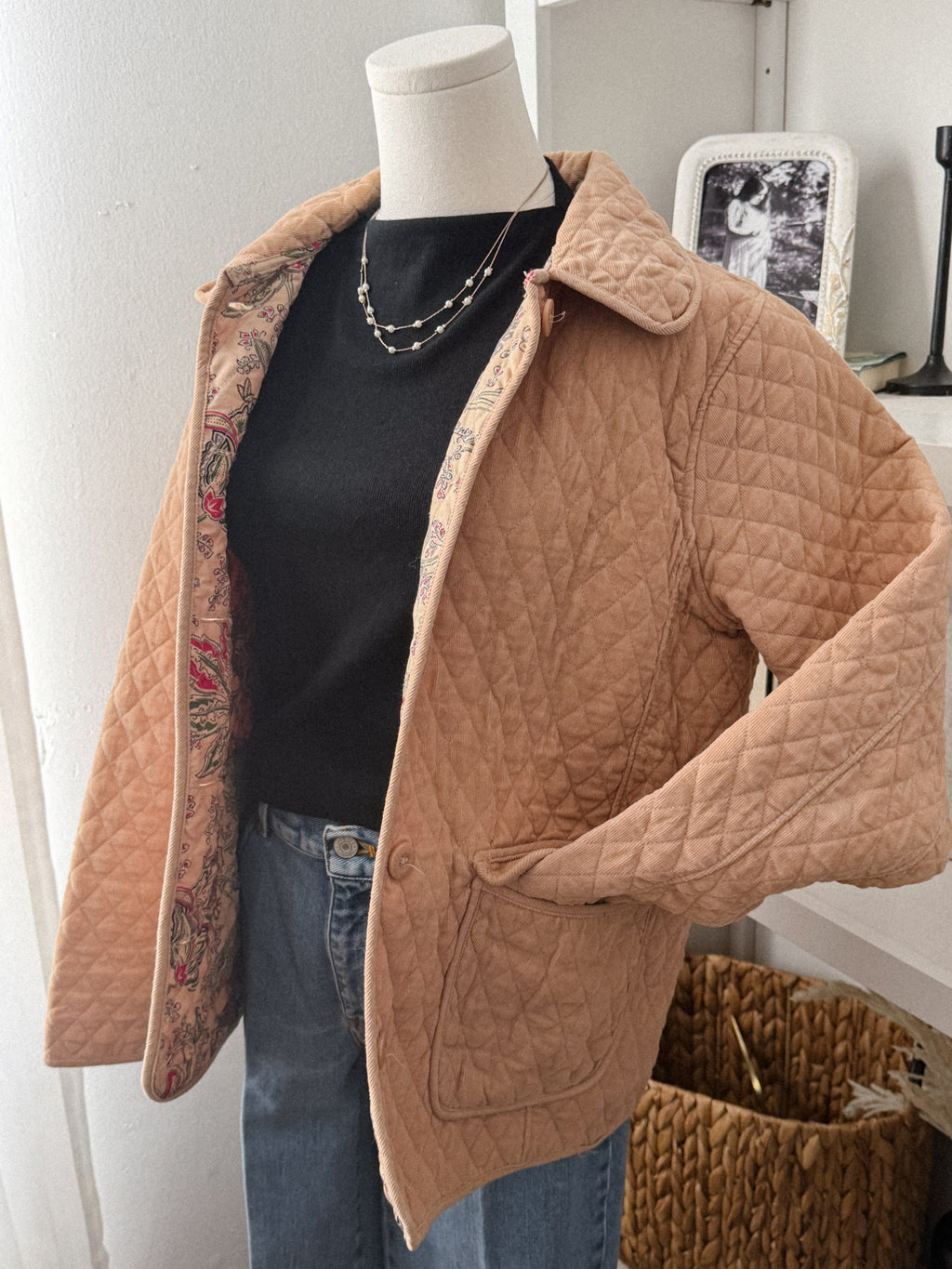 Vintage Blassport quilted jacket size M