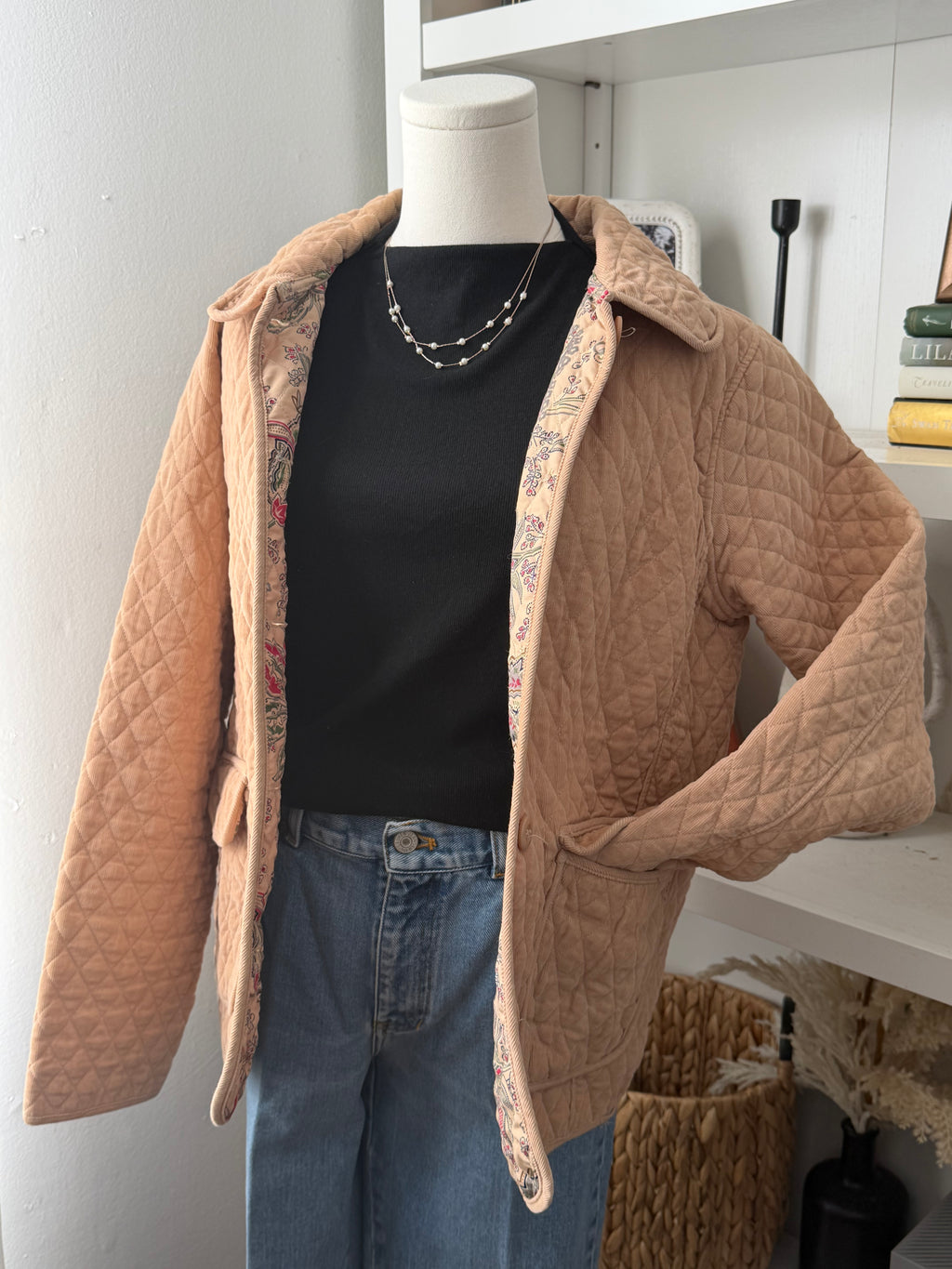 Vintage Blassport quilted jacket size M