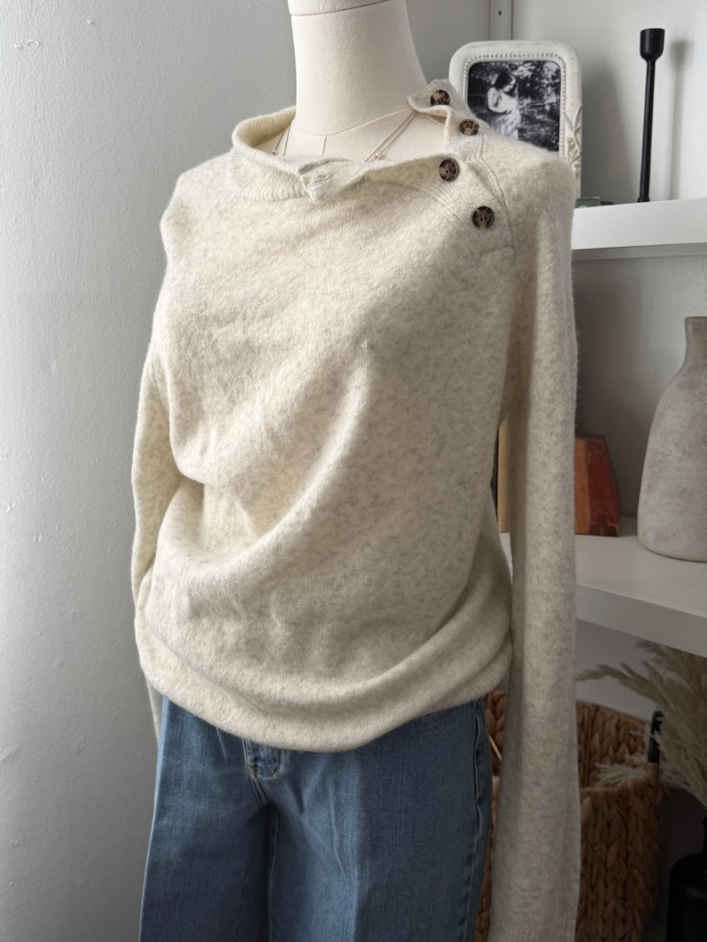 J. Crew asymmetrical sweater size M