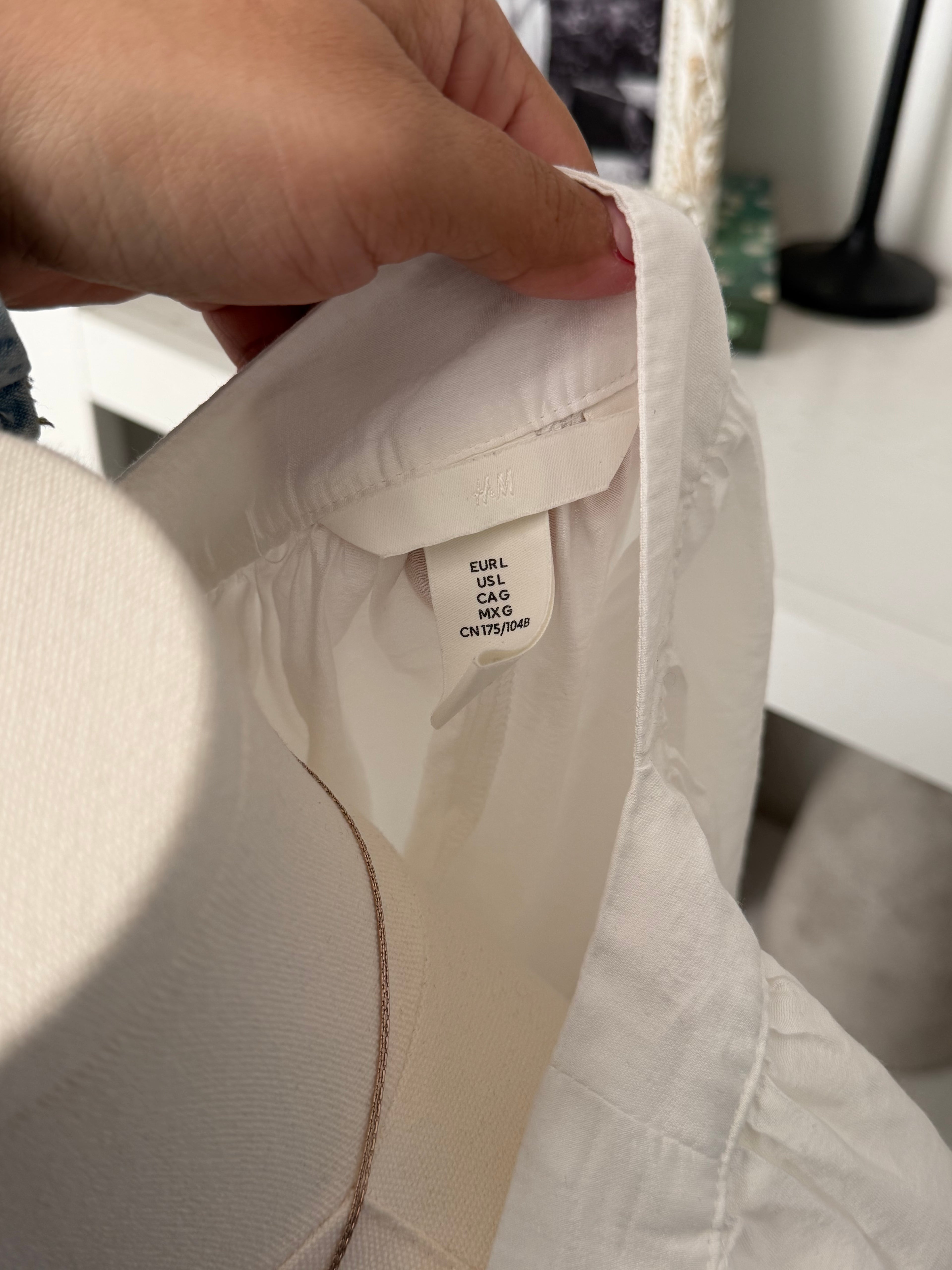 H&M boatneck blouse size L