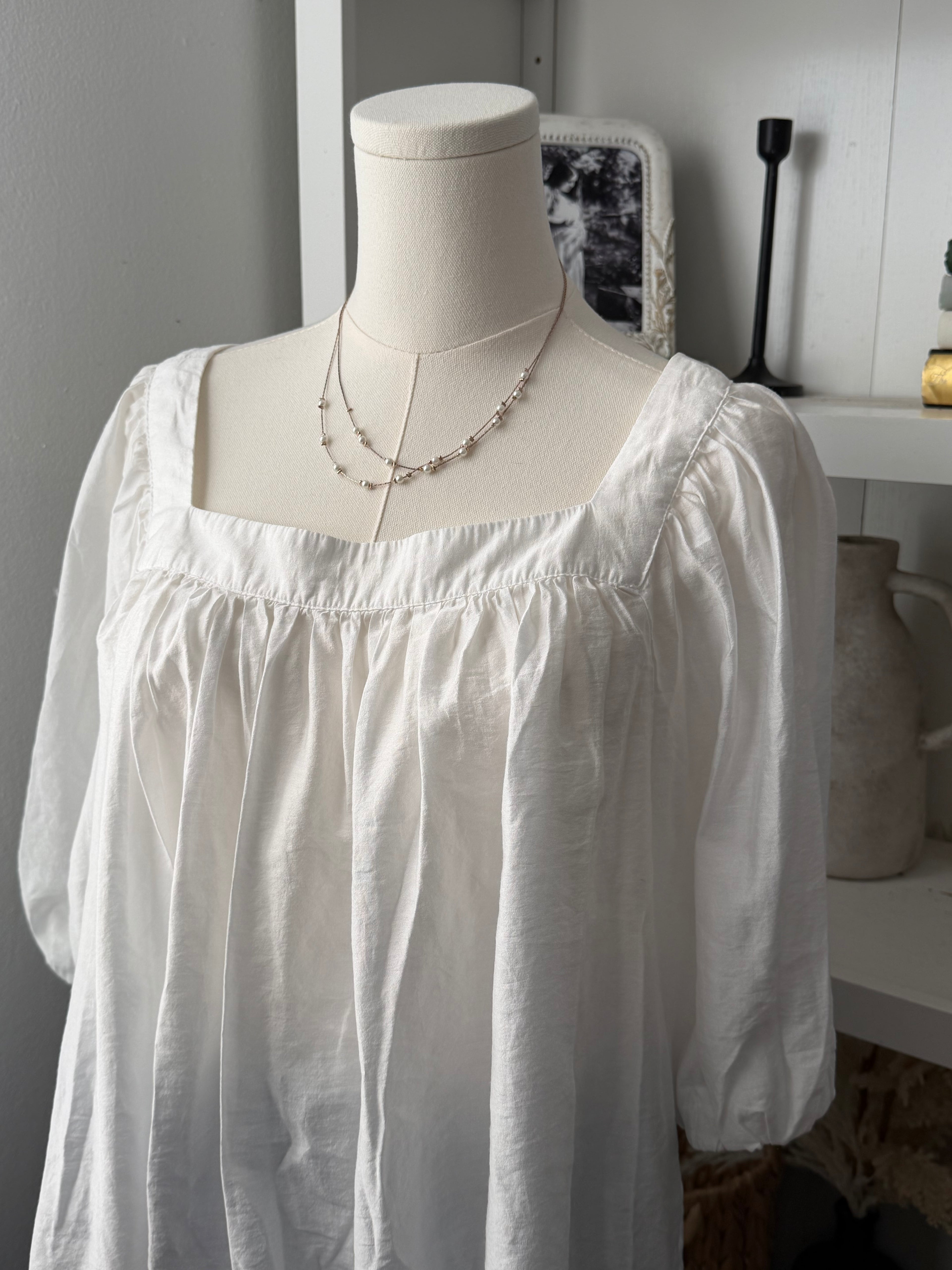 H&M boatneck blouse size L